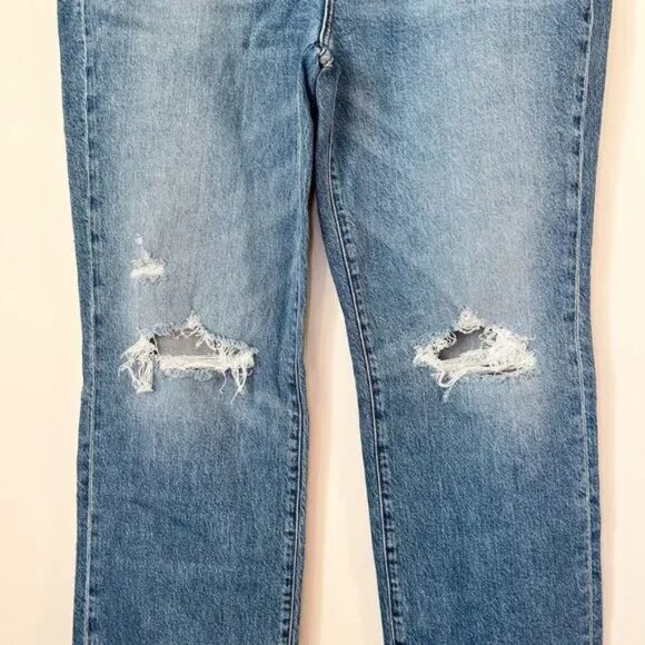 New AYR The LaLa Denim Jean Saturn Return Womens 34 Distressed - Picture 4 of 12